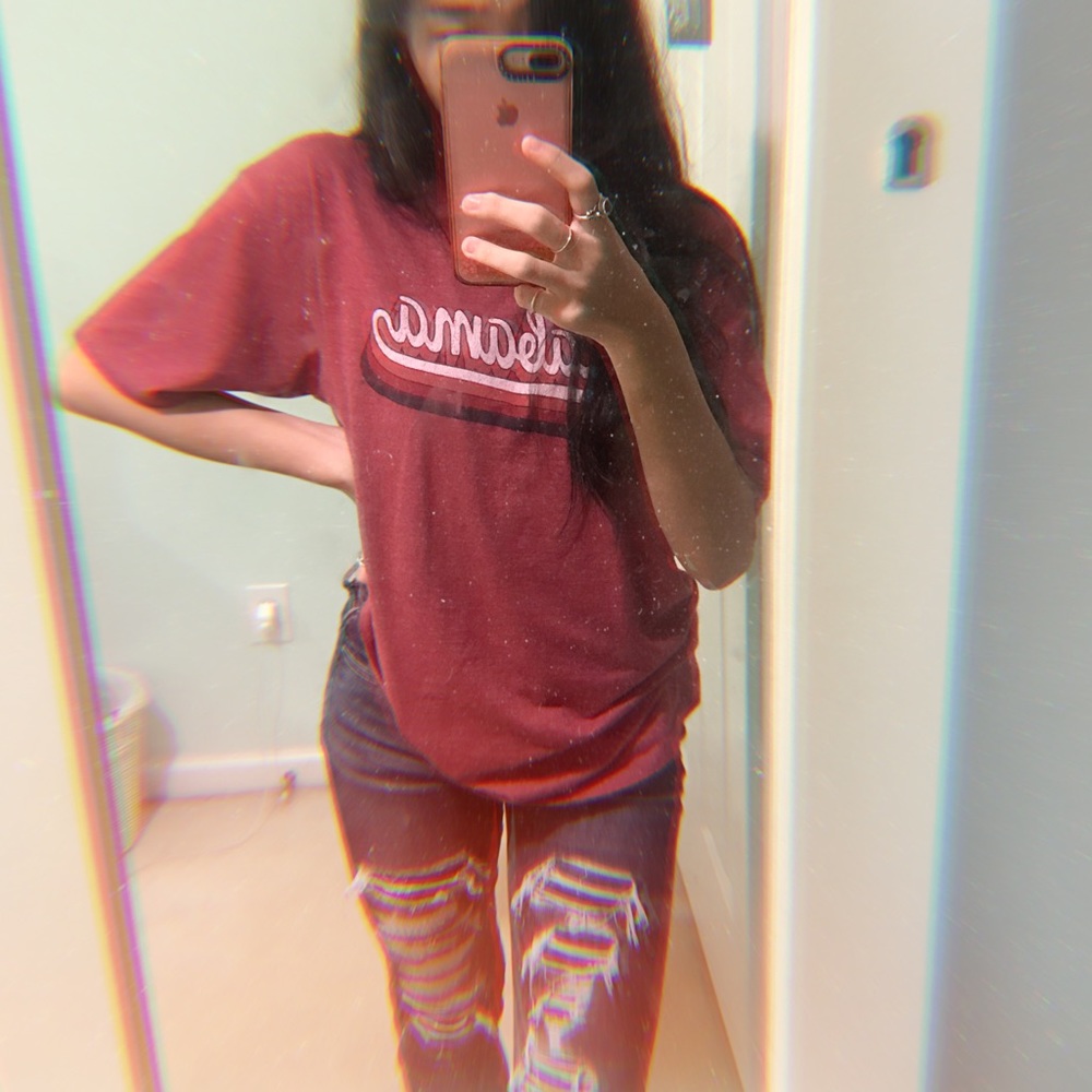 BAMA groovy font oversized t shirt